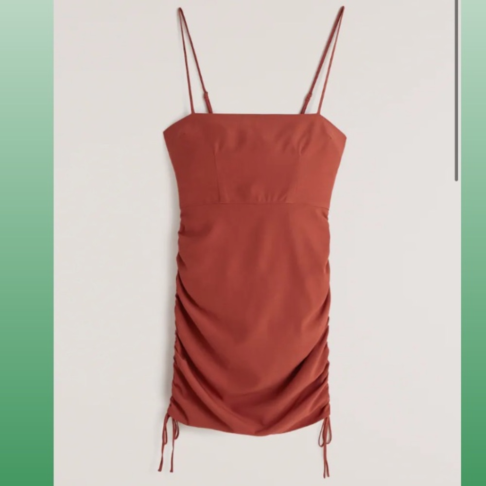 Abercrombie Side-Cinch Ruched Mini Dress